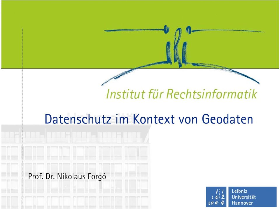 Geodaten Prof.