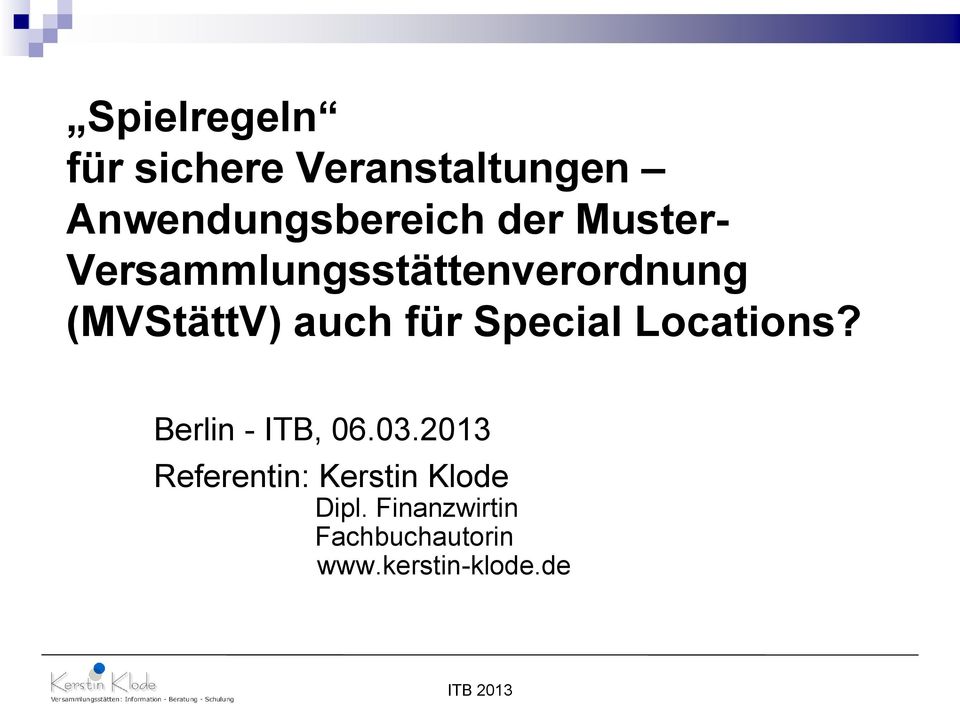 Special Locations? Berlin - ITB, 06.03.