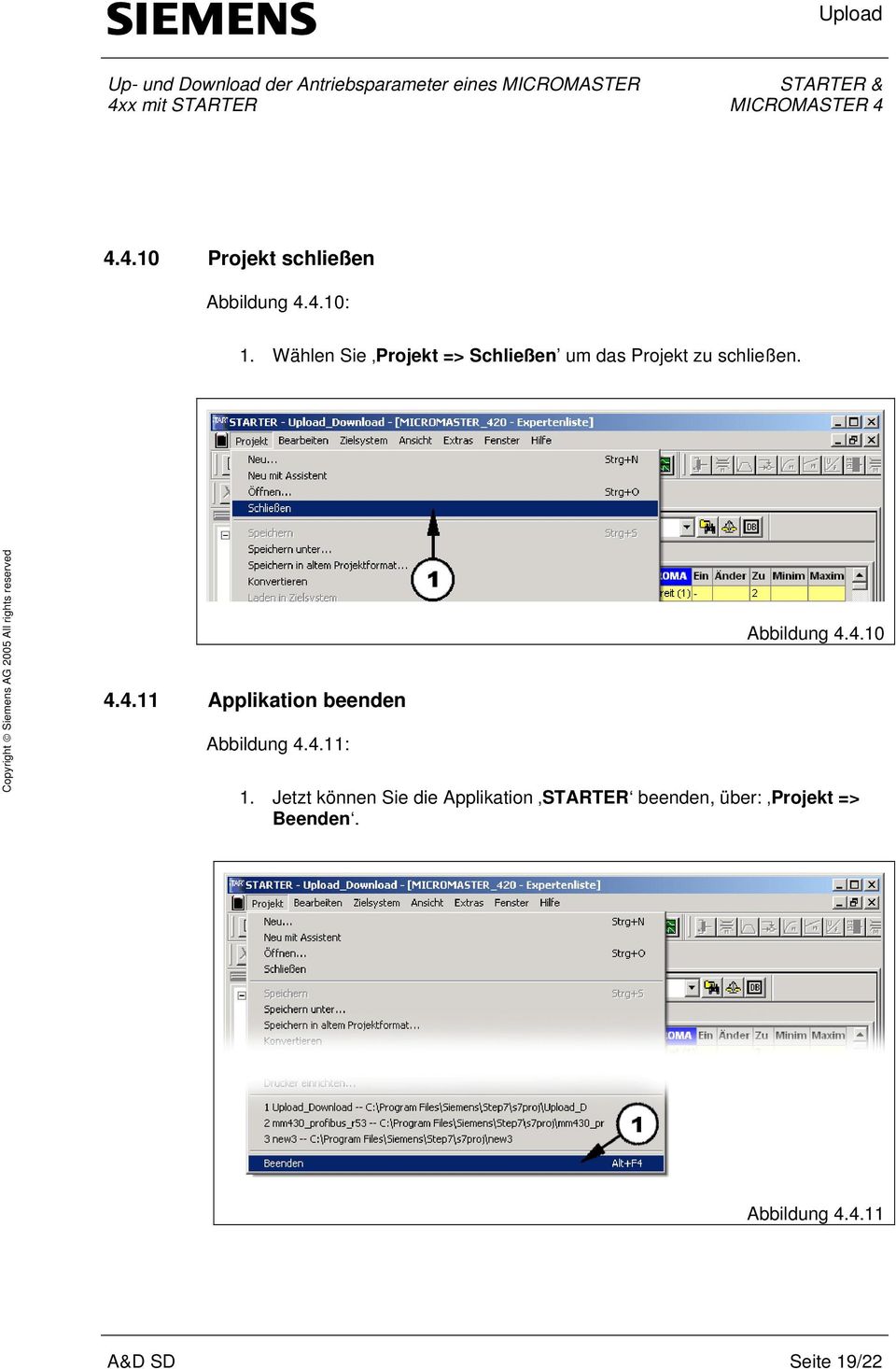 4.11 Applikation beenden Abbildung 4.4.11: Abbildung 4.4.10 1.