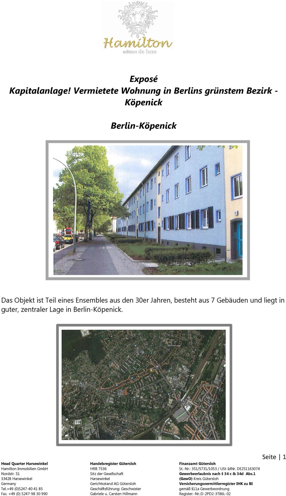 Berlin-Köpenick Das Objekt ist Teil eines Ensembles aus den