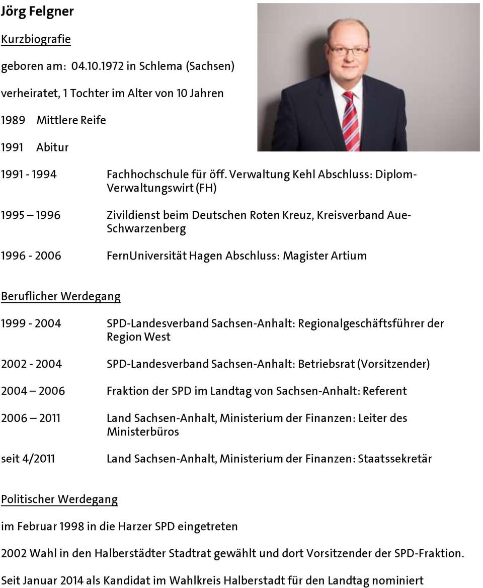 1999-2004 SPD-Landesverband Sachsen-Anhalt: Regionalgeschäftsführer der Region West 2002-2004 SPD-Landesverband Sachsen-Anhalt: Betriebsrat (Vorsitzender) 2004 2006 Fraktion der SPD im Landtag von