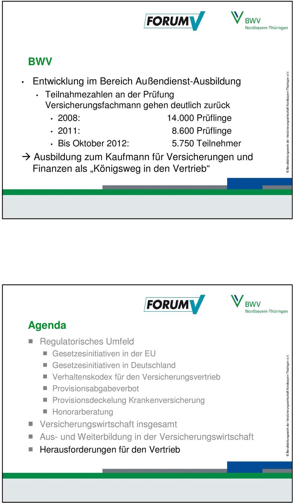 November 2012 37 Agenda Regulatorisches Umfeld Gesetzesinitiativen in der EU Gesetzesinitiativen in Deutschland Verhaltenskodex für den Versicherungsvertrieb