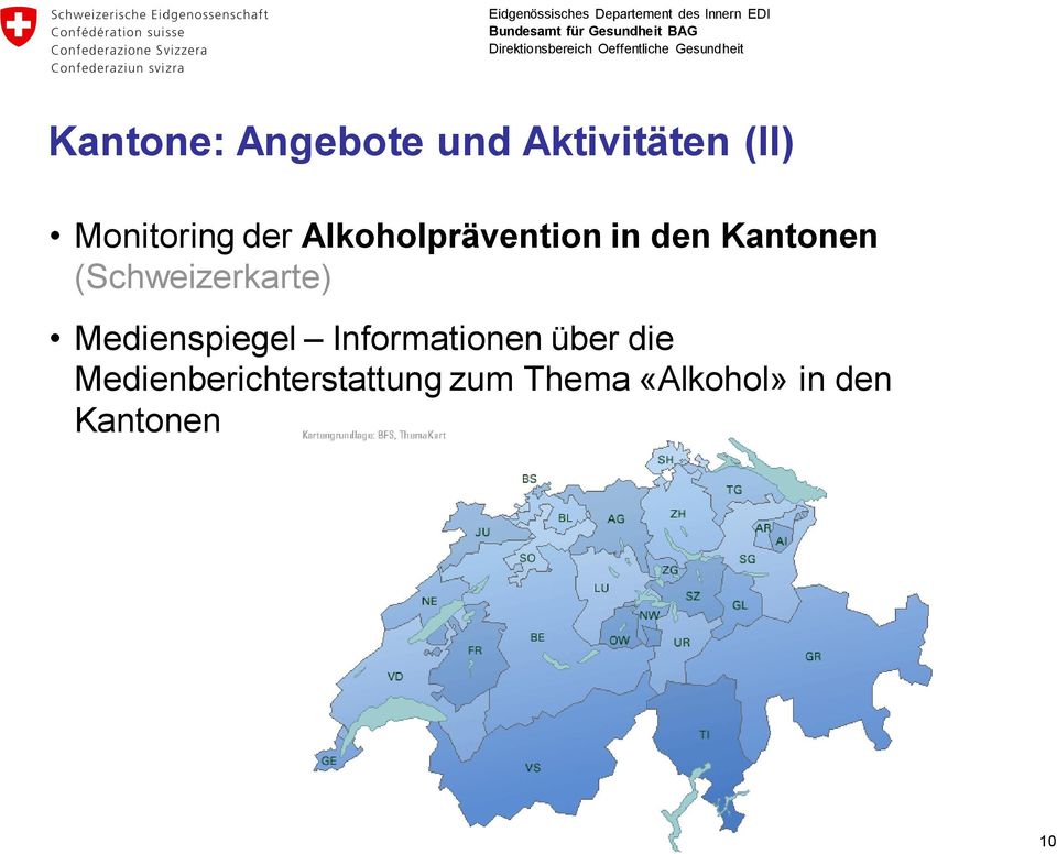 (Schweizerkarte) Medienspiegel Informationen über