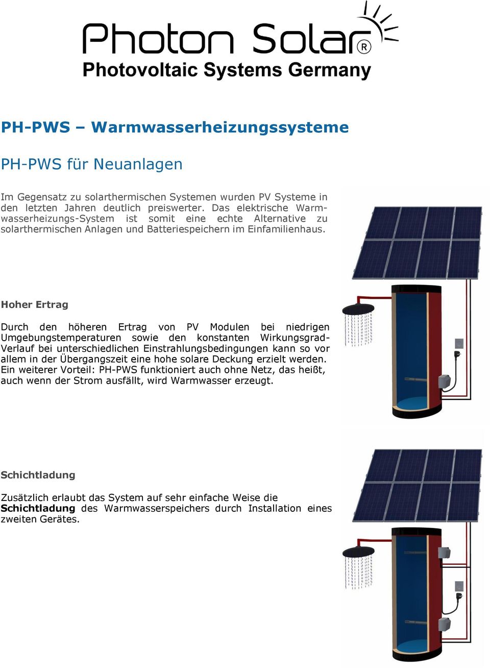 Hoher Ertrag Durch den höheren Ertrag von PV Modulen bei niedrigen Umgebungstemperaturen sowie den konstanten Wirkungsgrad- Verlauf bei unterschiedlichen Einstrahlungsbedingungen kann so vor allem in