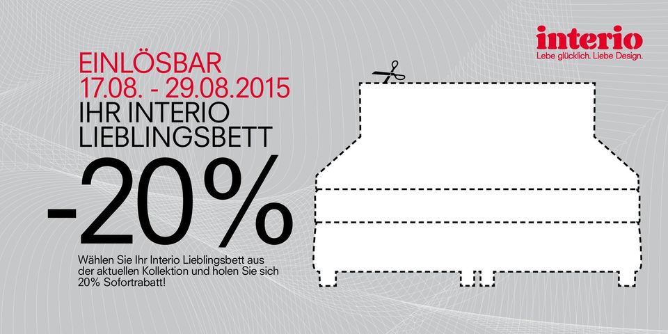 2015 IHR INTERIO LIEBLINGSBETT -20%