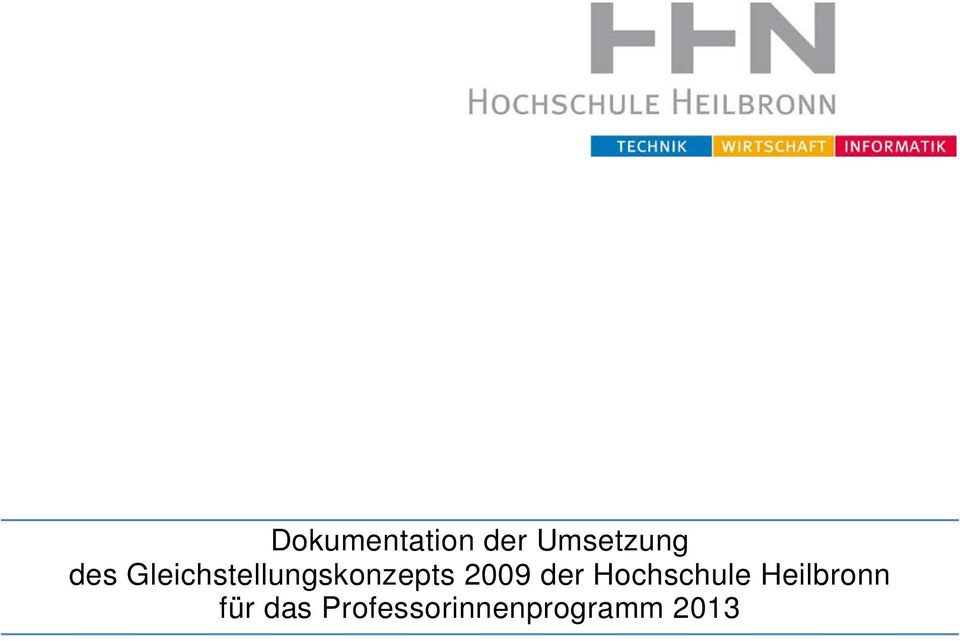 2009 der Hochschule Heilbronn