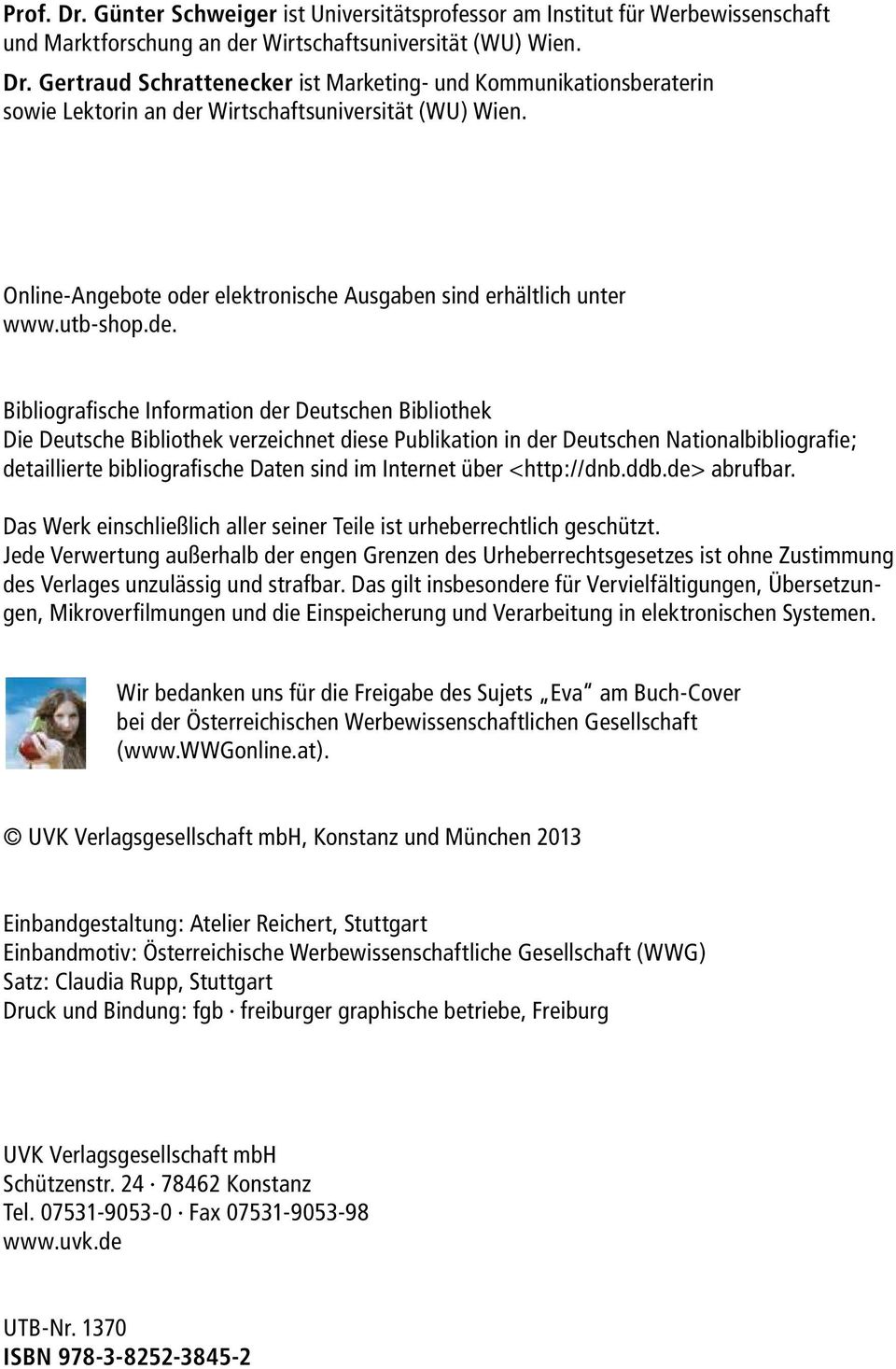 elektronische Ausgaben sind erhältlich unter www.utb-shop.de.
