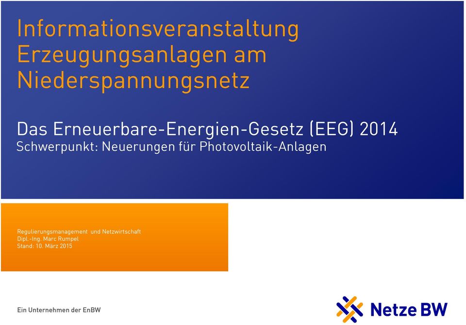 für Photovoltaik-Anlagen Regulierungsmanagement und Netzwirtschaft