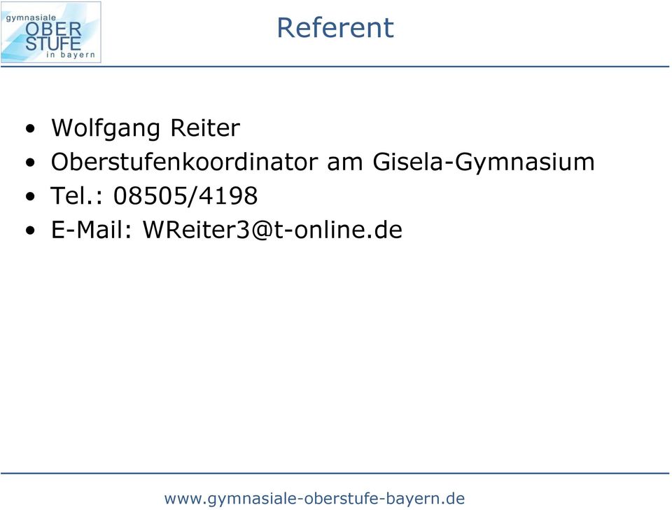 Gisela-Gymnasium Tel.