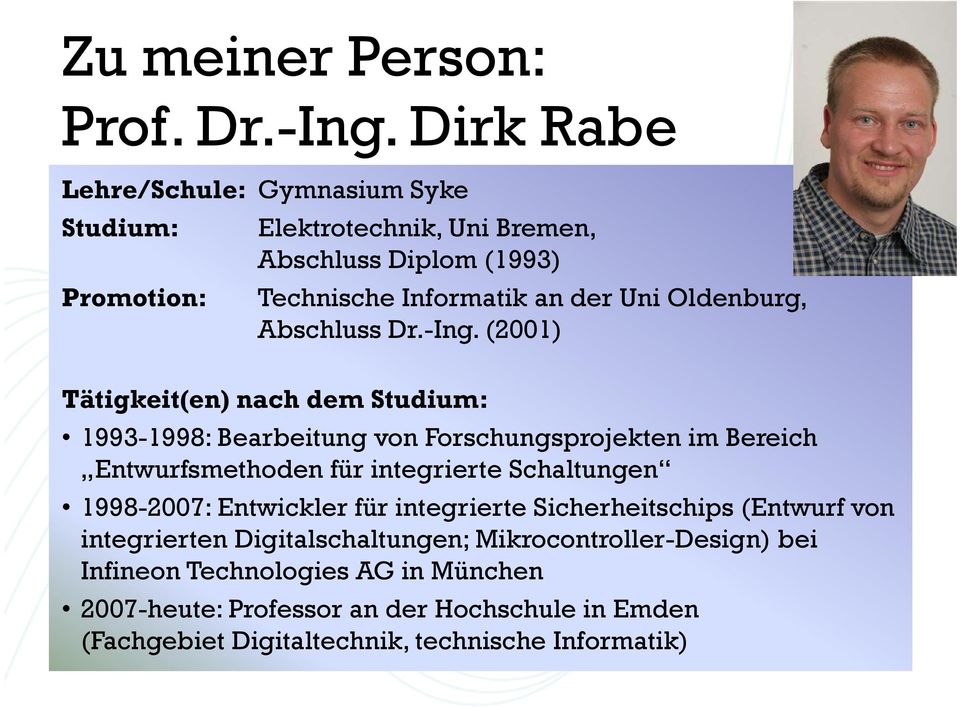 Oldenburg, Abschluss Dr.-Ing.