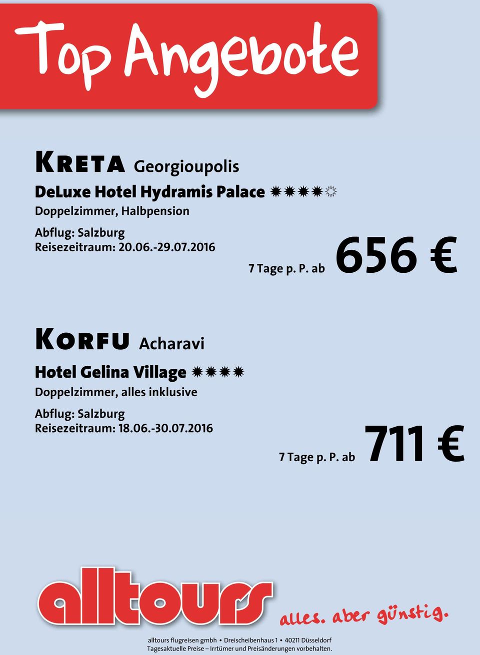 P. ab 656 Korfu Acharavi Hotel Gelina Village NNNN Abflug:
