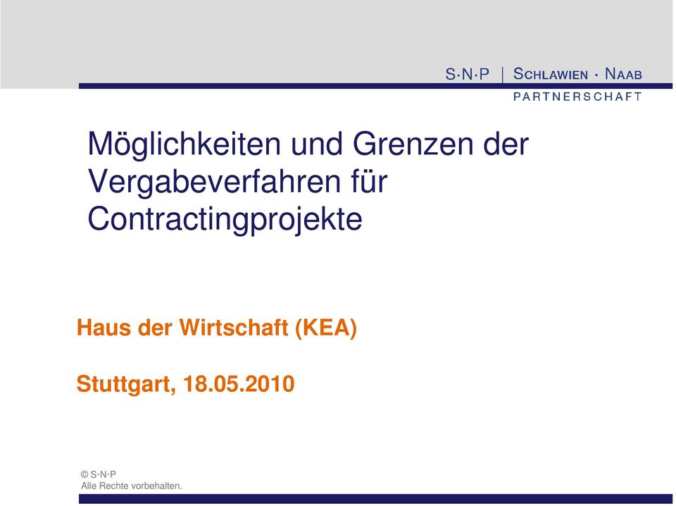 Contractingprojekte Haus der