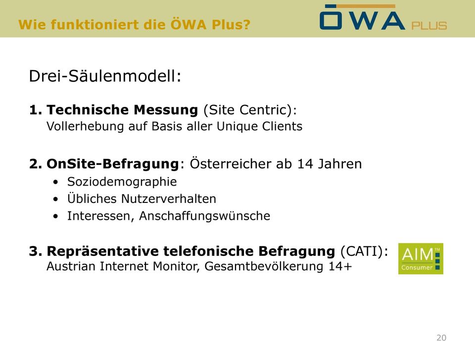 OnSite-Befragung: Österreicher ab 14 Jahren Soziodemographie Übliches Nutzerverhalten