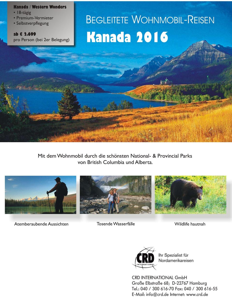 National- & Provincial Parks von British Columbia und Alberta.