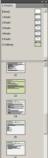 Seiten und Musterseiten Seiten page und Musterseiten masterspread sind wichtige InDesign-Objekte! Nochmal konkret: pages vs.