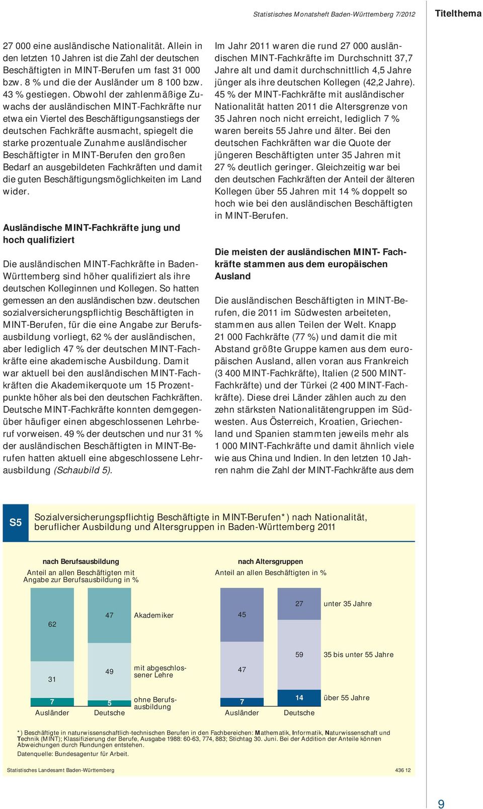 Obwohl der zahlenmäßige Zuwachs der ausländischen MINT-Fachkräfte nur etwa ein Viertel des Beschäftigungsanstiegs der deutschen Fachkräfte ausmacht, spiegelt die starke prozentuale Zunahme