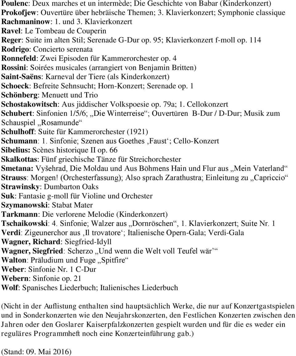 114 Rodrigo: Concierto serenata Ronnefeld: Zwei Episoden für Kammerorchester op.
