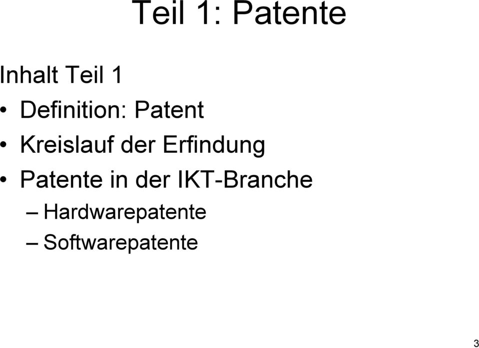 Erfindung Patente in der
