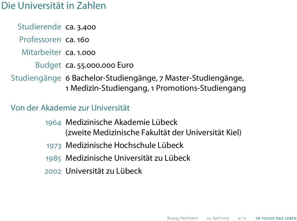 000 Euro Studiengänge 6 Bachelor-Studiengänge, 7 Master-Studiengänge, 1 Medizin-Studiengang, 1 Promotions-Studiengang