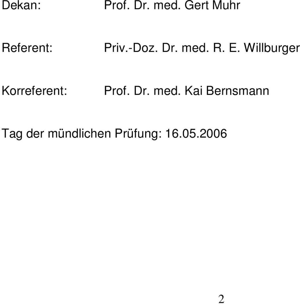 R. E. Willburger Korreferent: Prof. Dr.
