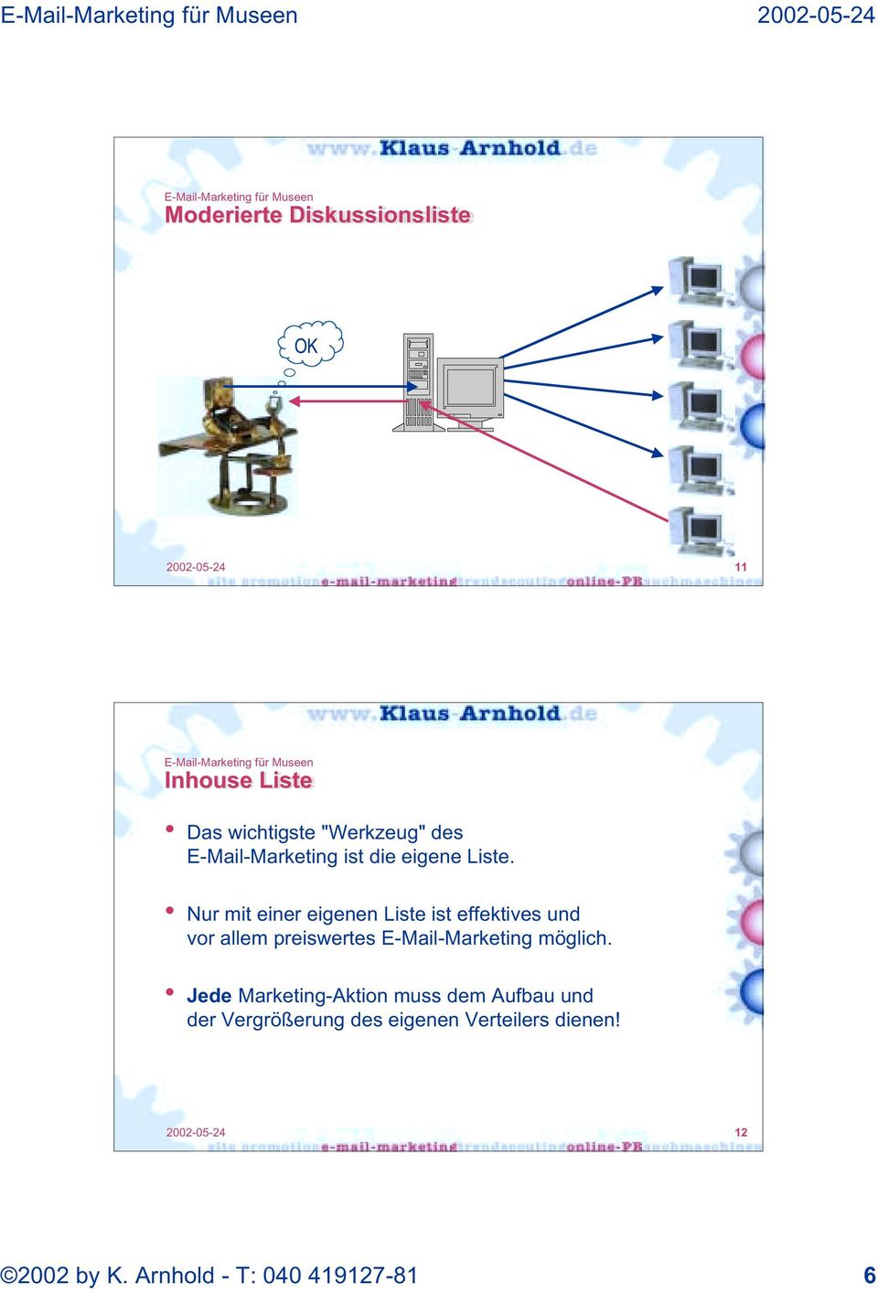 Nur mit einer eigenen Liste ist effektives und vor allem preiswertes E-Mail-Marketing