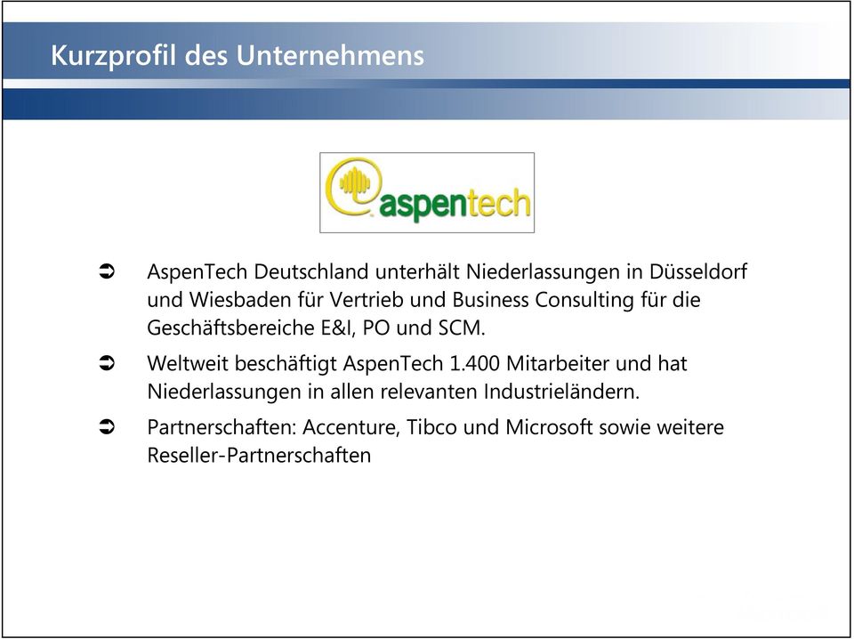 Weltweit beschäftigt AspenTech 1.