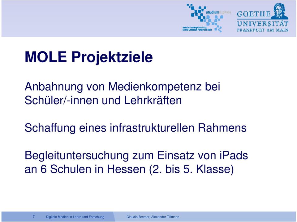 Begleituntersuchung zum Einsatz von ipads an 6S Schulen in Hessen (2.
