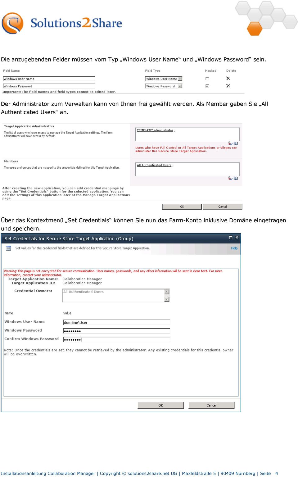 Als Member geben Sie All Authenticated Users an.