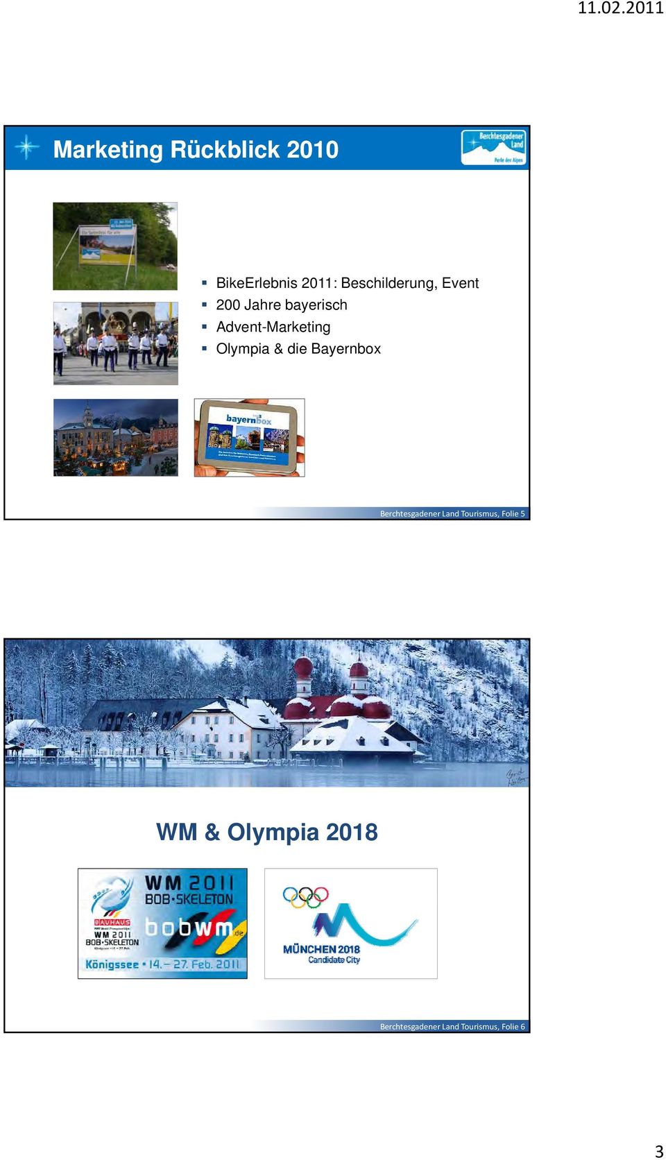 Advent-Marketing Olympia & die Bayernbox Berchtesgadener