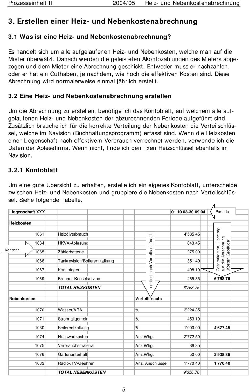 Entweder muss er nachzahlen, oder er hat ein Guthaben, je nachdem, wie hoch die effektiven Kosten sind. Diese Abrechnung wird normalerweise einmal jährlich erstellt. 3.