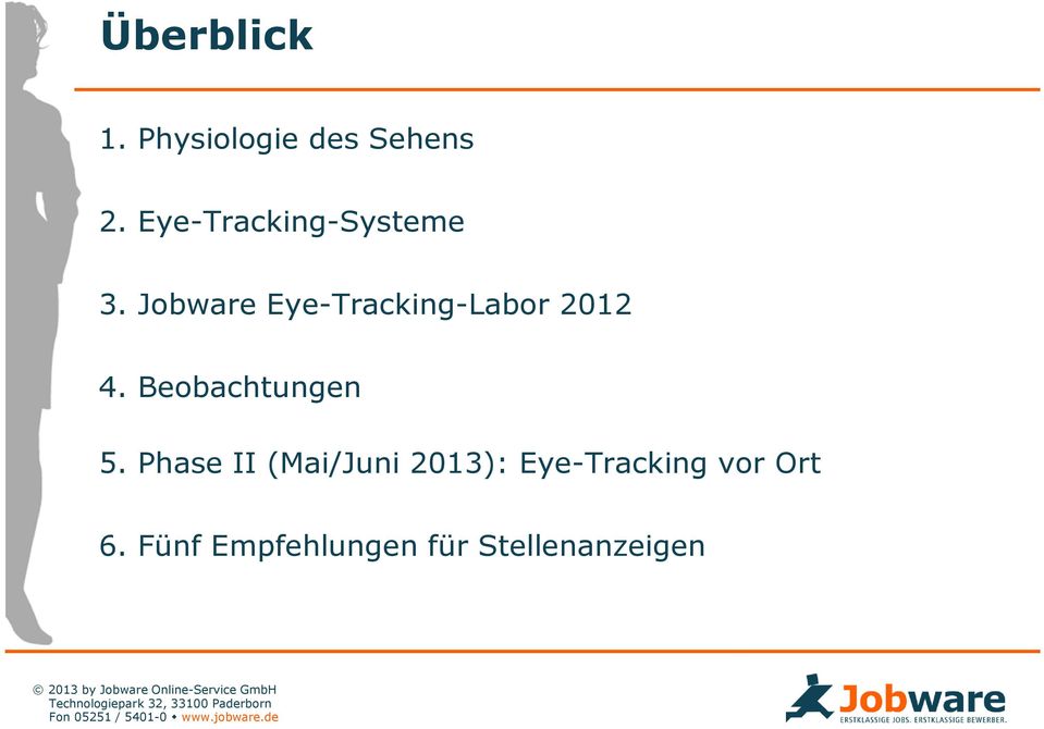 Jobware Eye-Tracking-Labor 2012 4. Beobachtungen 5.