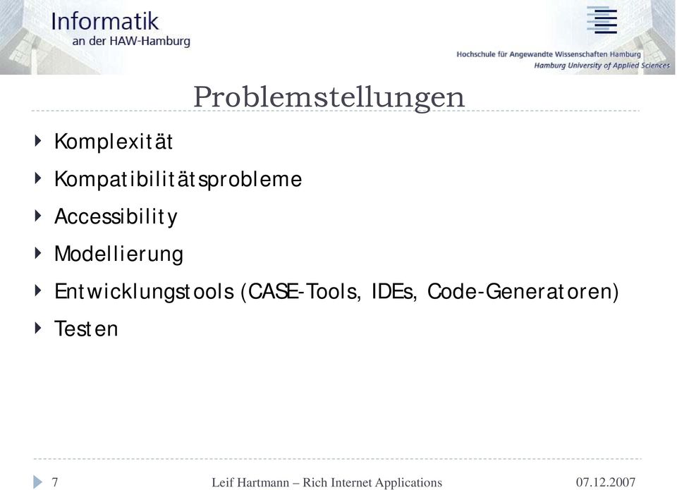 Accessibility Modellierung
