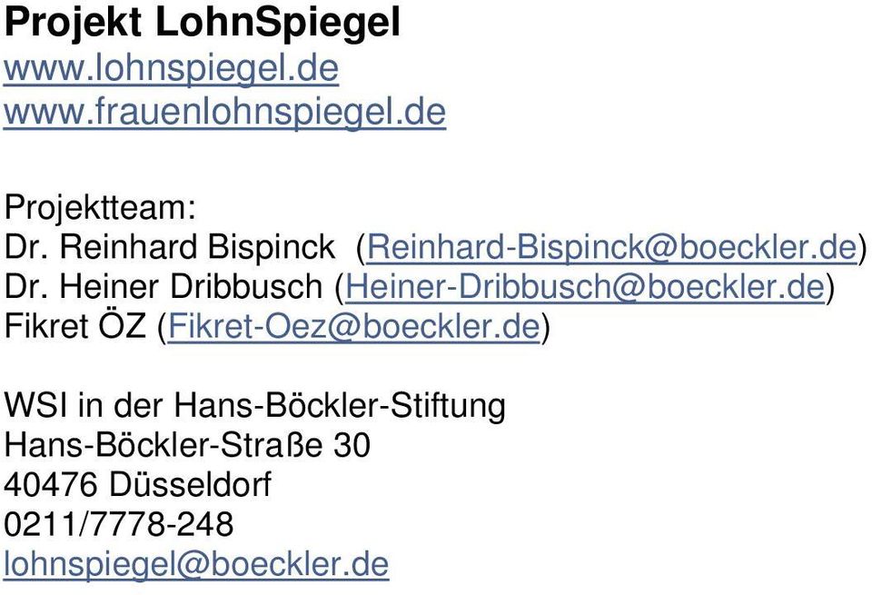 Heiner Dribbusch (Heiner-Dribbusch@boeckler.de) Fikret ÖZ (Fikret-Oez@boeckler.
