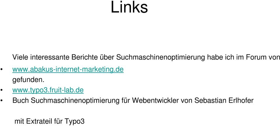 abakus-internet-marketing.de gefunden. www.typo3.fruit-lab.