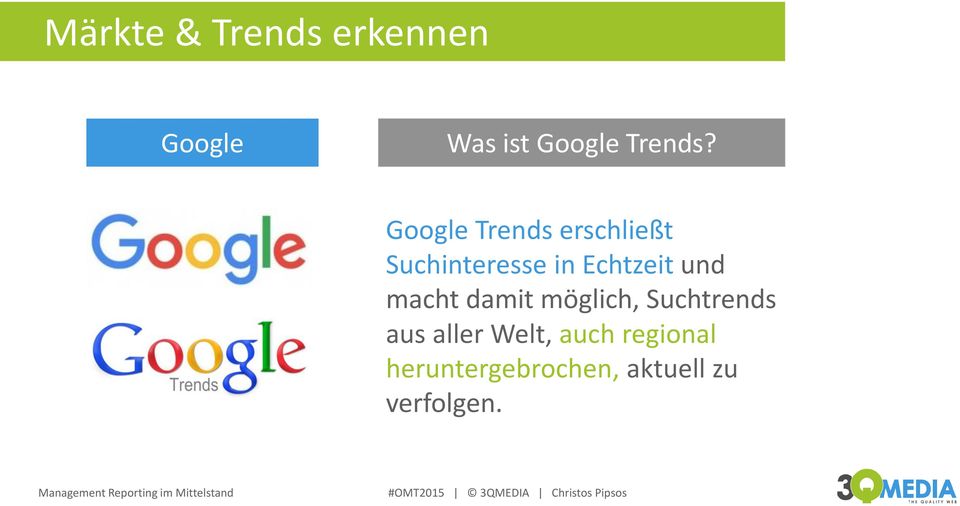 Google Trends erschließt Suchinteresse in Echtzeit