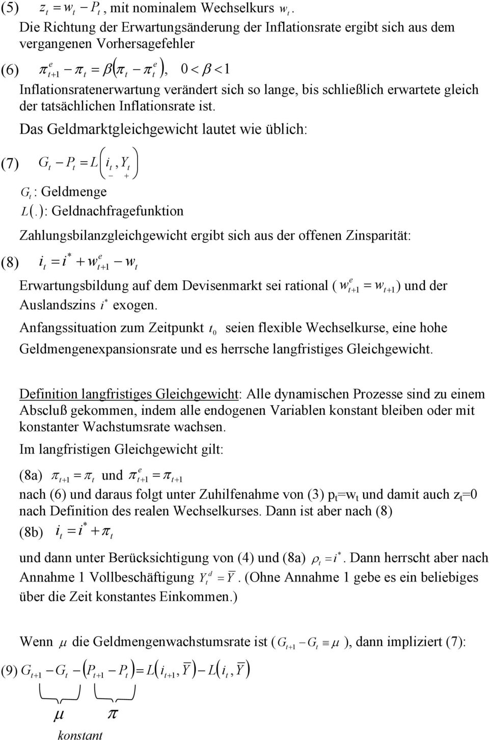 is. Das Glmarkglichgwich lau wi üblich: (7) G P = L i, Y + G : Glmng : Glnachfragfunkion L (.