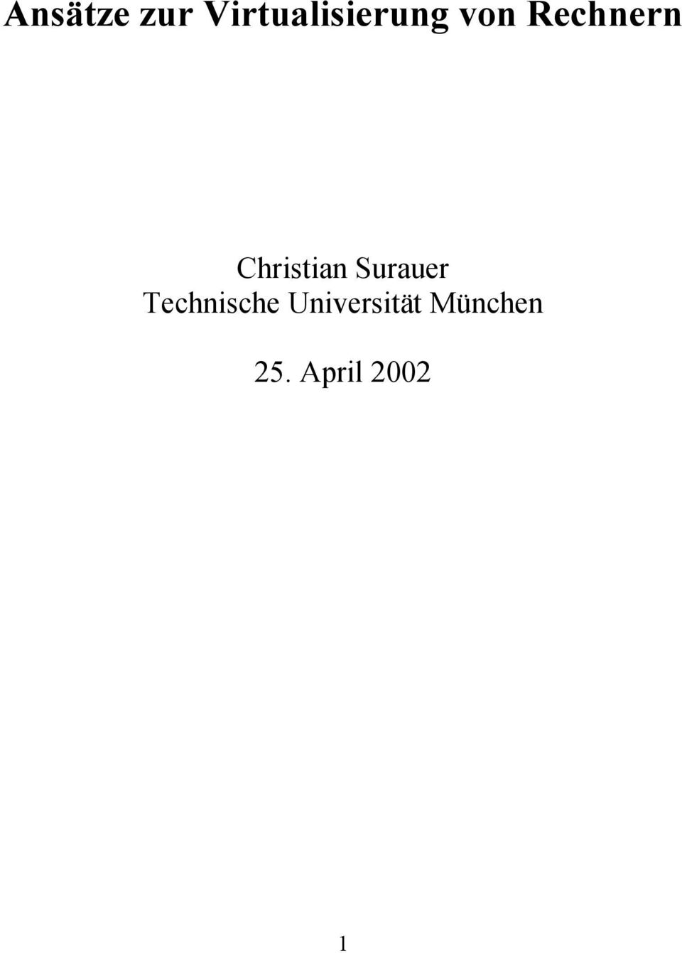 Rechnern Christian Surauer
