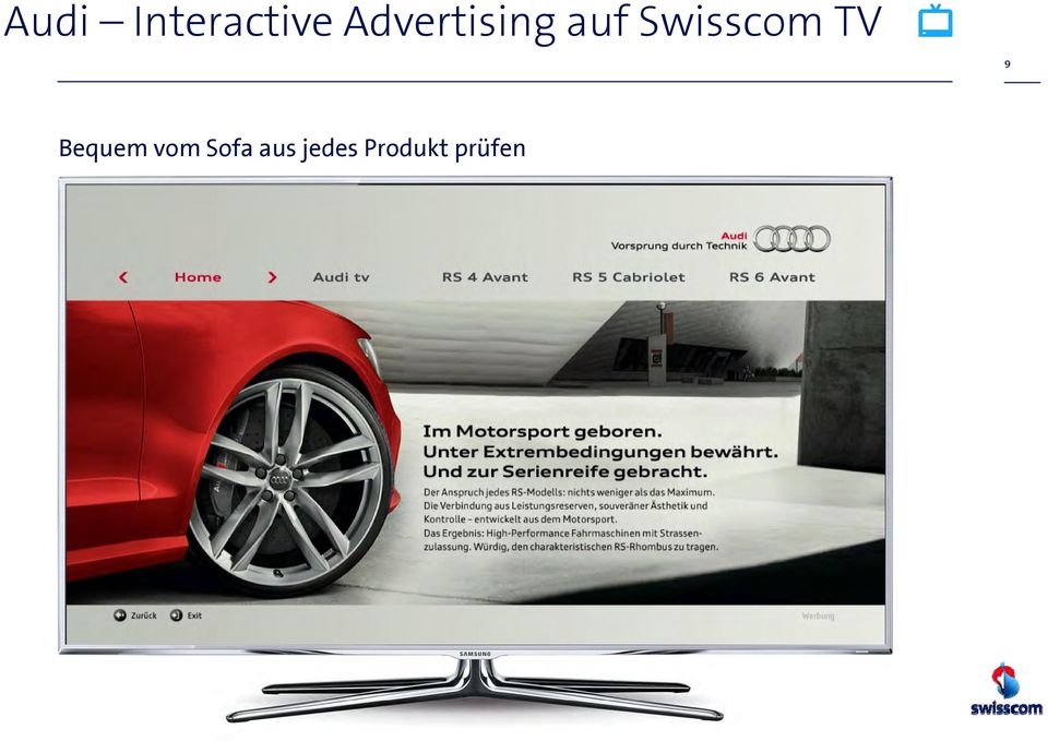 Swisscom TV 9 Bequem