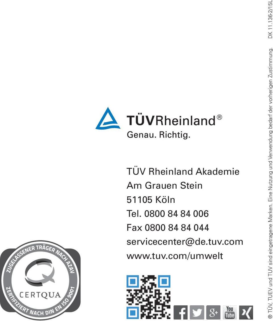 tuv.com/umwelt TÜV, TUEV und TUV sind eingetragene Marken.