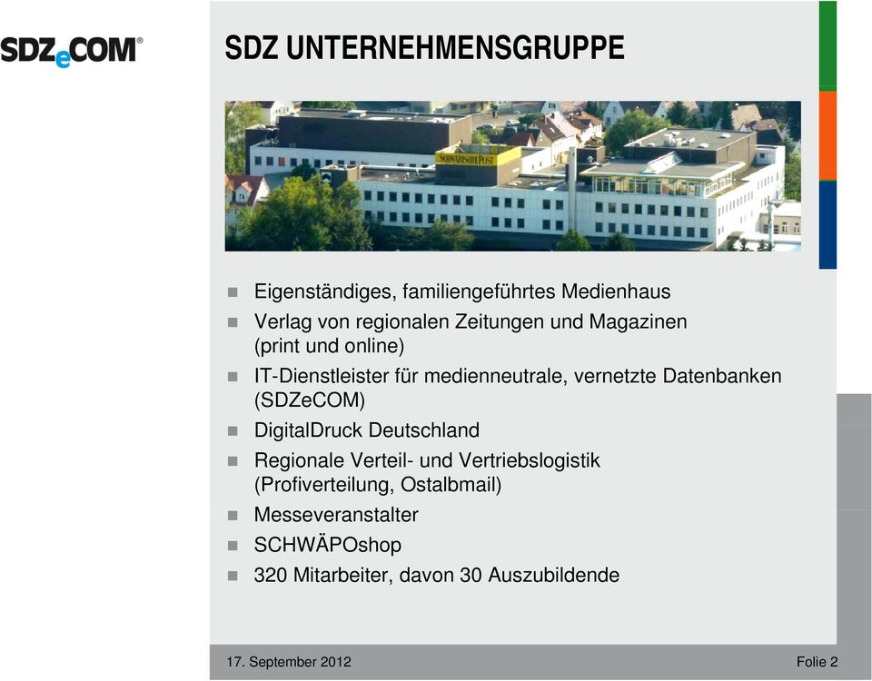 (SDZeCOM) DigitalDruck it Deutschland Regionale Verteil- und Vertriebslogistik (Profiverteilung,