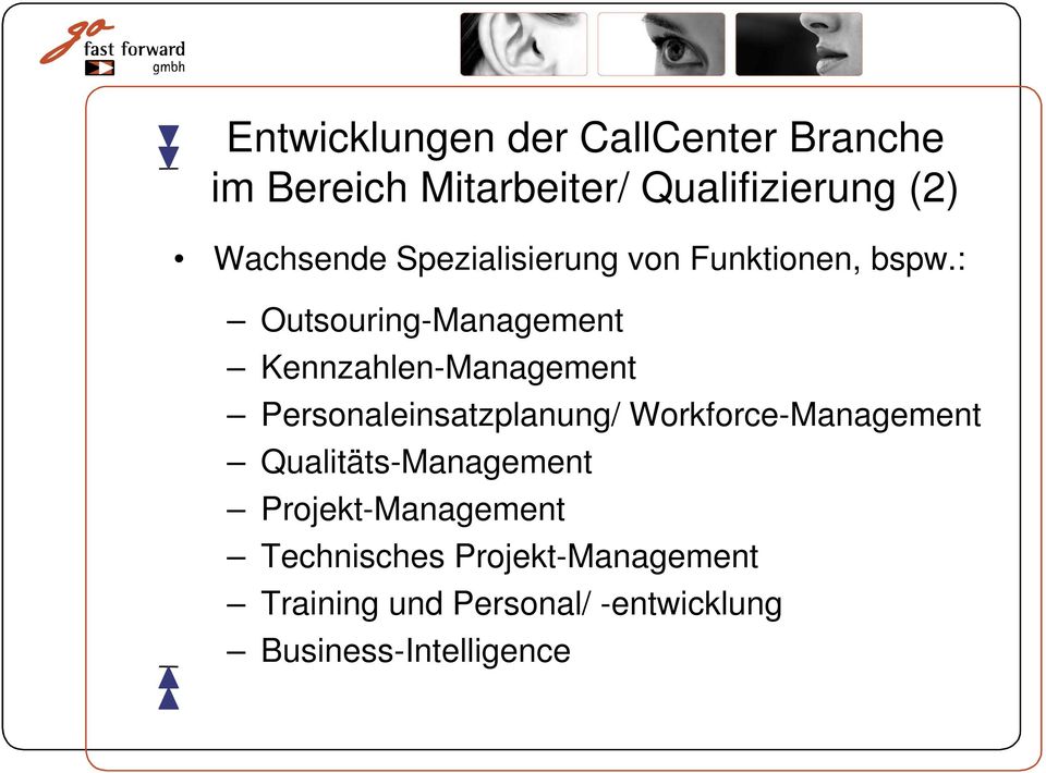 : Outsouring-Management Kennzahlen-Management Personaleinsatzplanung/