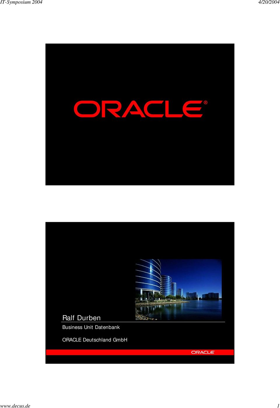 Datenbank ORACLE