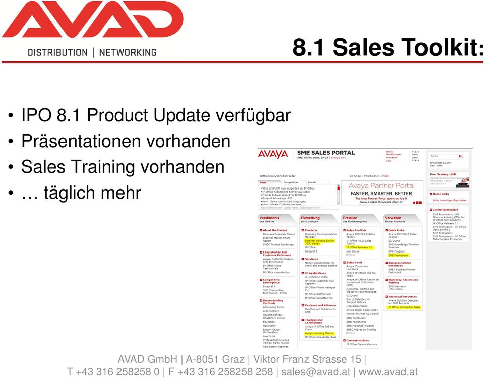 Sales Training vorhanden täglich mehr AVAD GmbH A-8051