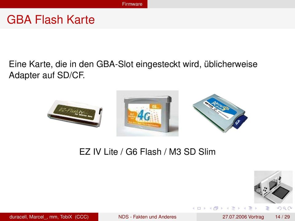 EZ IV Lite / G6 Flash / M3 SD Slim duracell, Marcel_, mm,