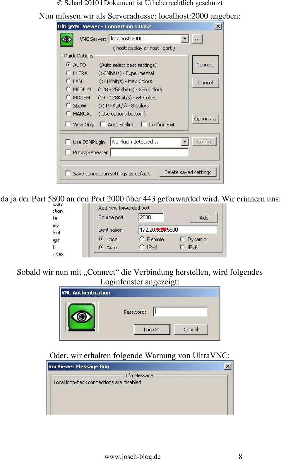 Wir erinnern uns: Sobald wir nun mit Connect die Verbindung