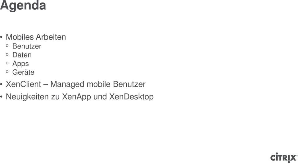 XenClient Managed mobile