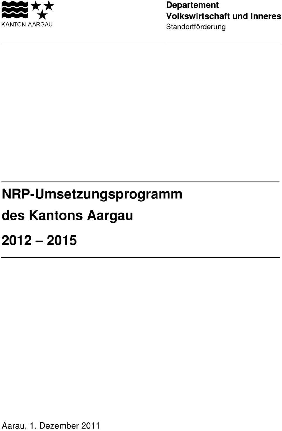 NRP-Umsetzungsprogramm des