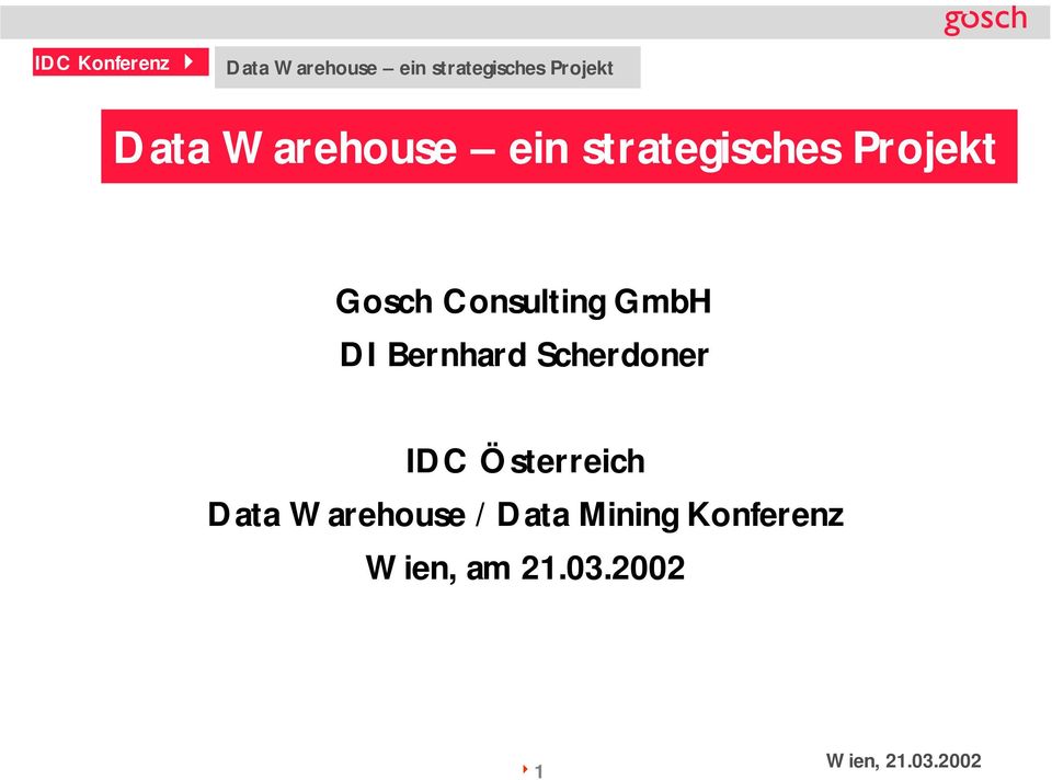 Österreich Data Warehouse /