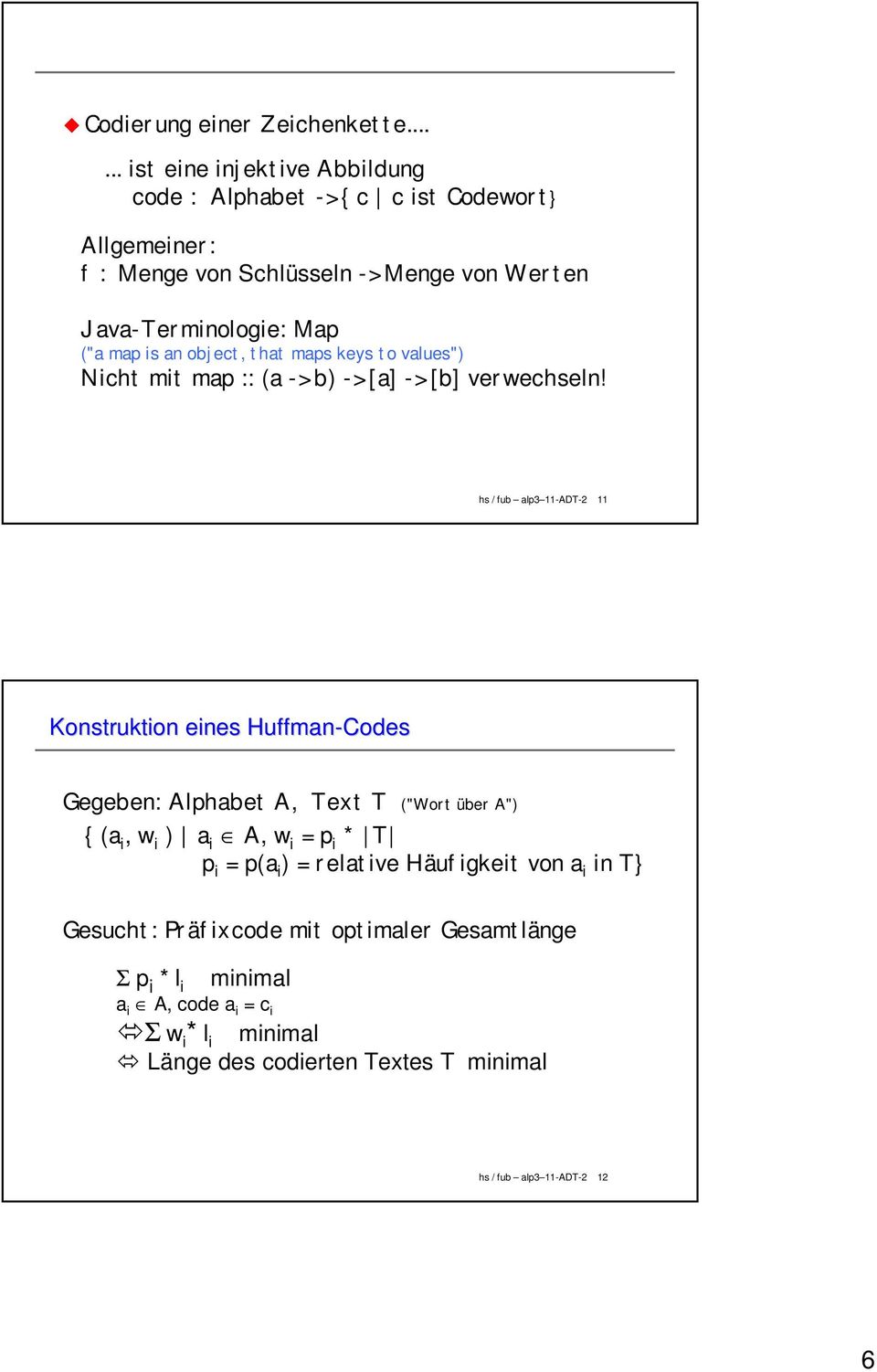 map is an object, that maps keys to values") Nicht mit map :: (a -> b) -> [a] -> [b] verwechseln!