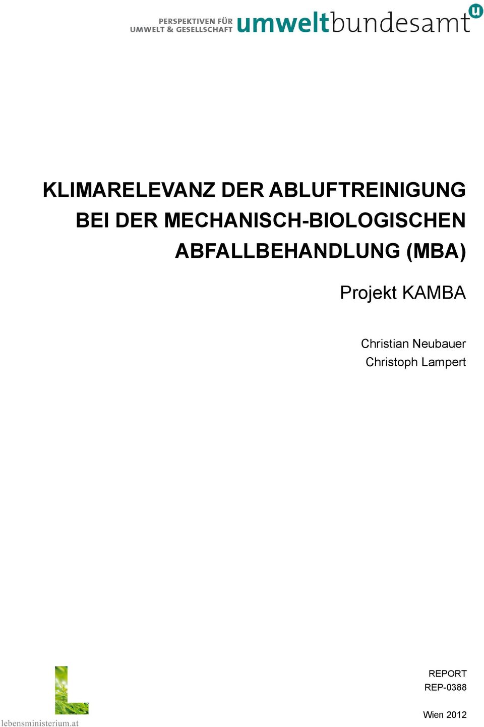 (MBA) Projekt KAMBA Christian Neubauer